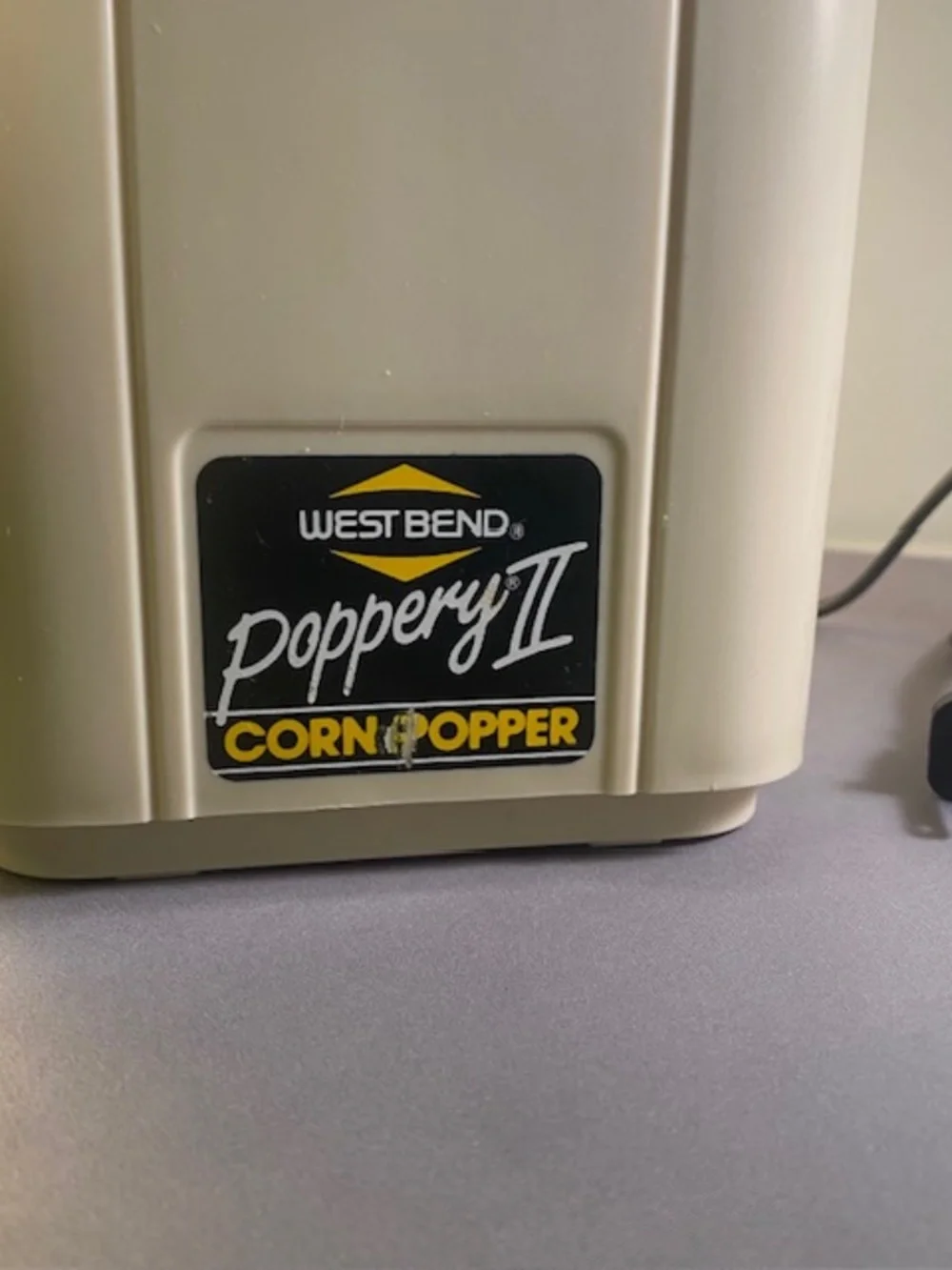 West Bend Poppery II Hot Air Popcorn Popper 82102 Electric Vintage Works